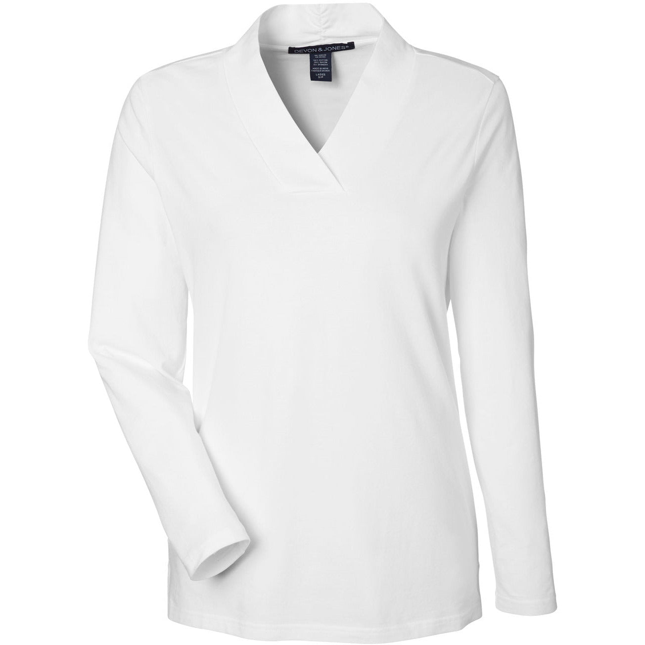 Devon & Jones Women's Raleigh Shawl Collar Knit Top