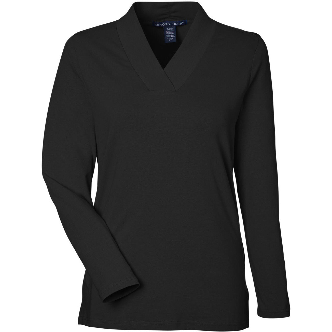 Devon & Jones Women's Raleigh Shawl Collar Knit Top