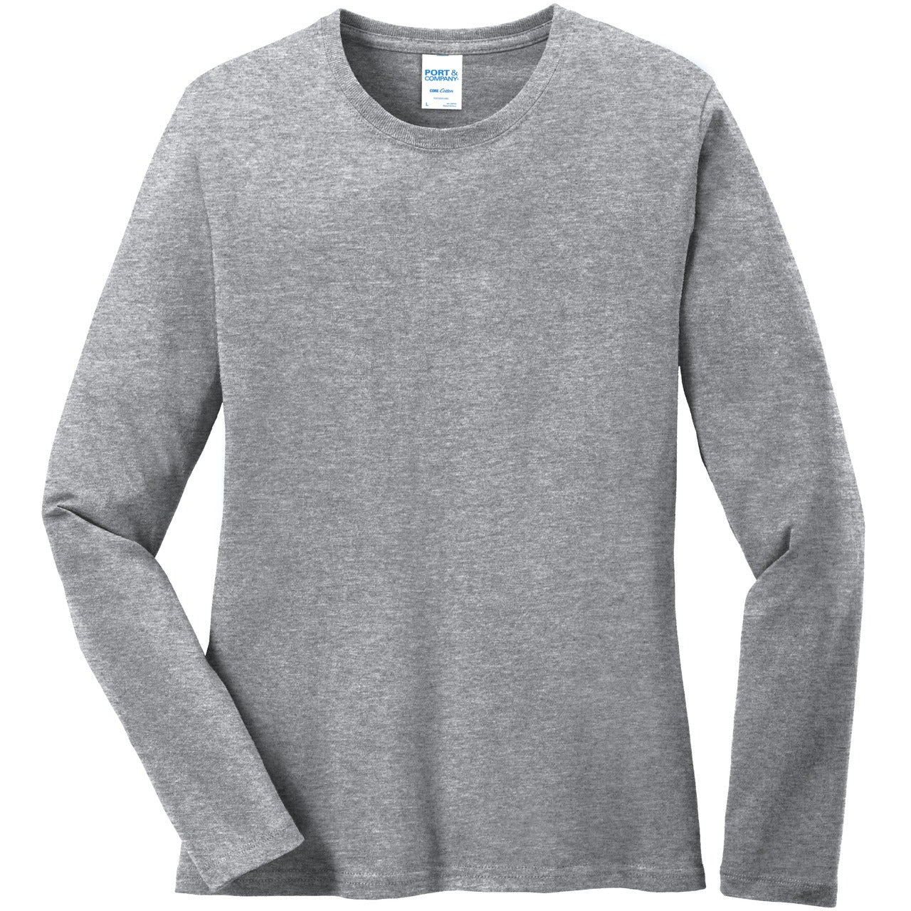 Port & Company® Ladies Long Sleeve Core Cotton Tee