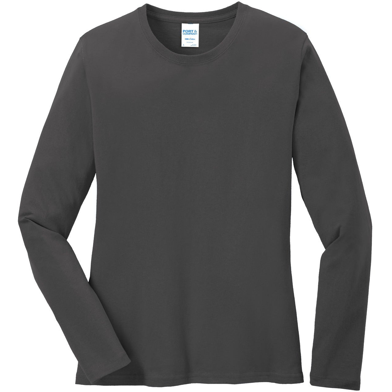 Port & Company® Ladies Long Sleeve Core Cotton Tee