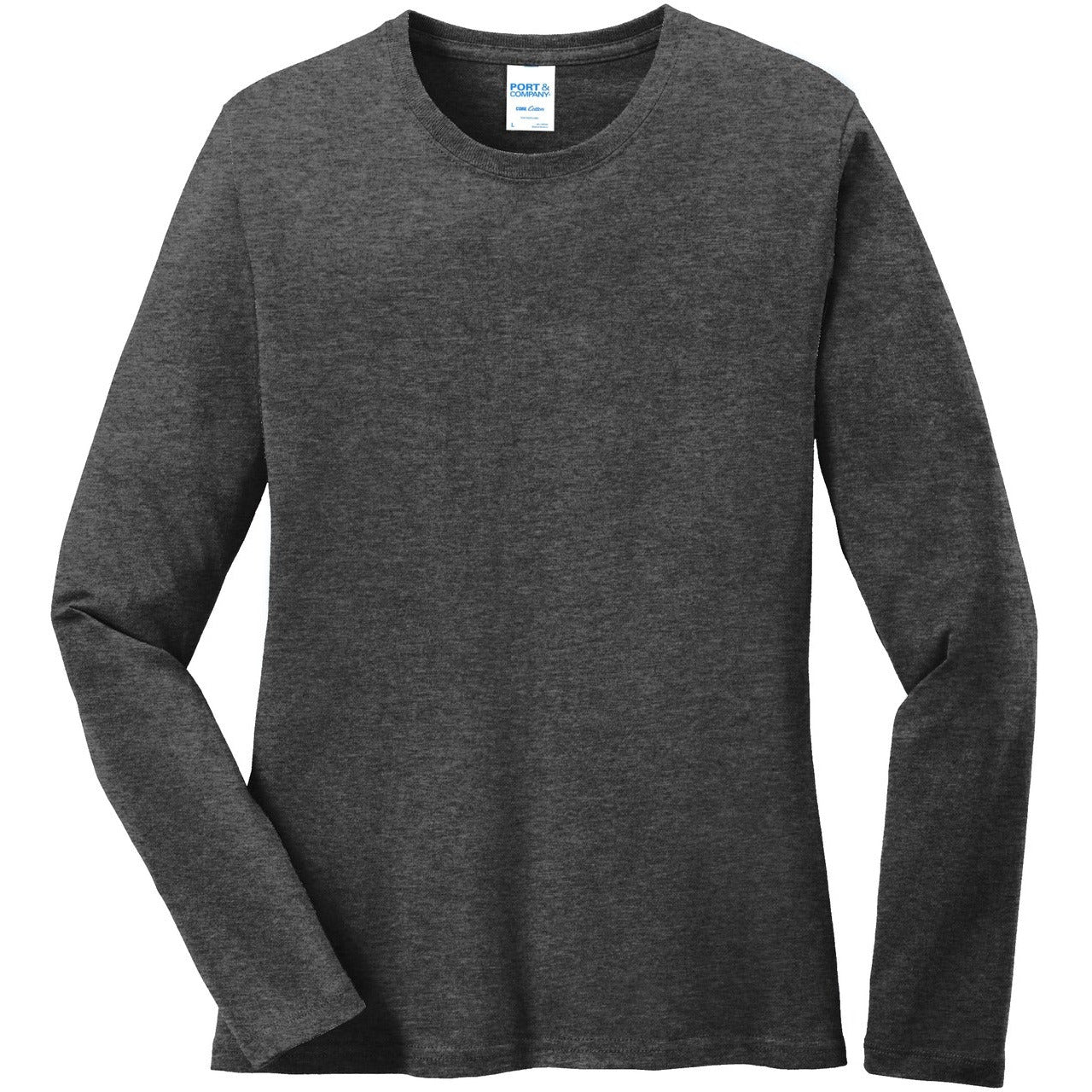 Port & Company® Ladies Long Sleeve Core Cotton Tee