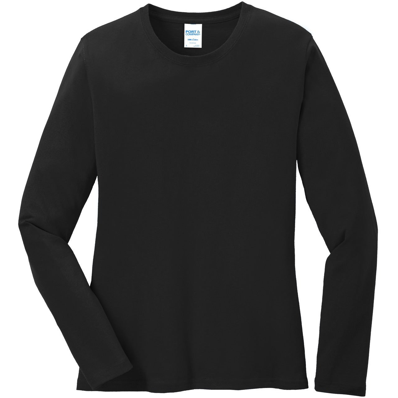 Port & Company® Ladies Long Sleeve Core Cotton Tee