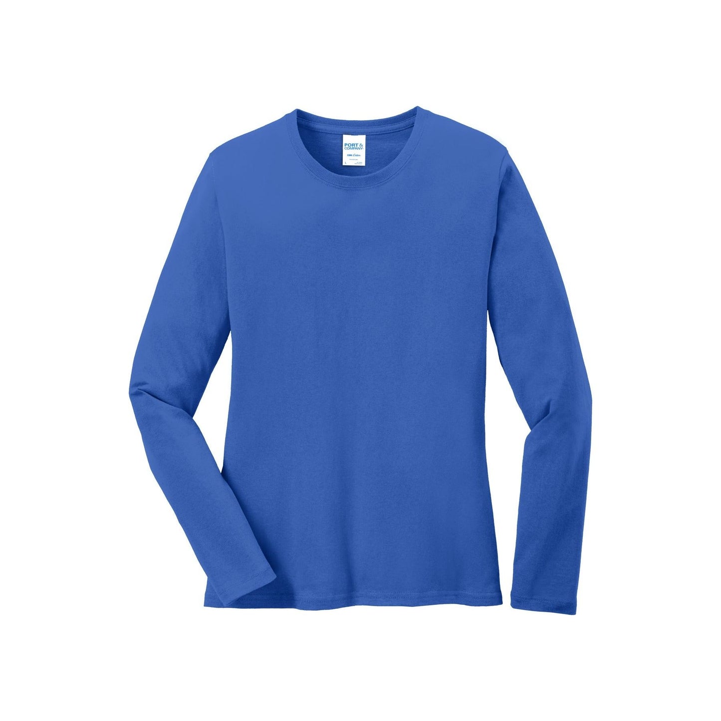 Port & Company® Ladies Long Sleeve Core Cotton Tee